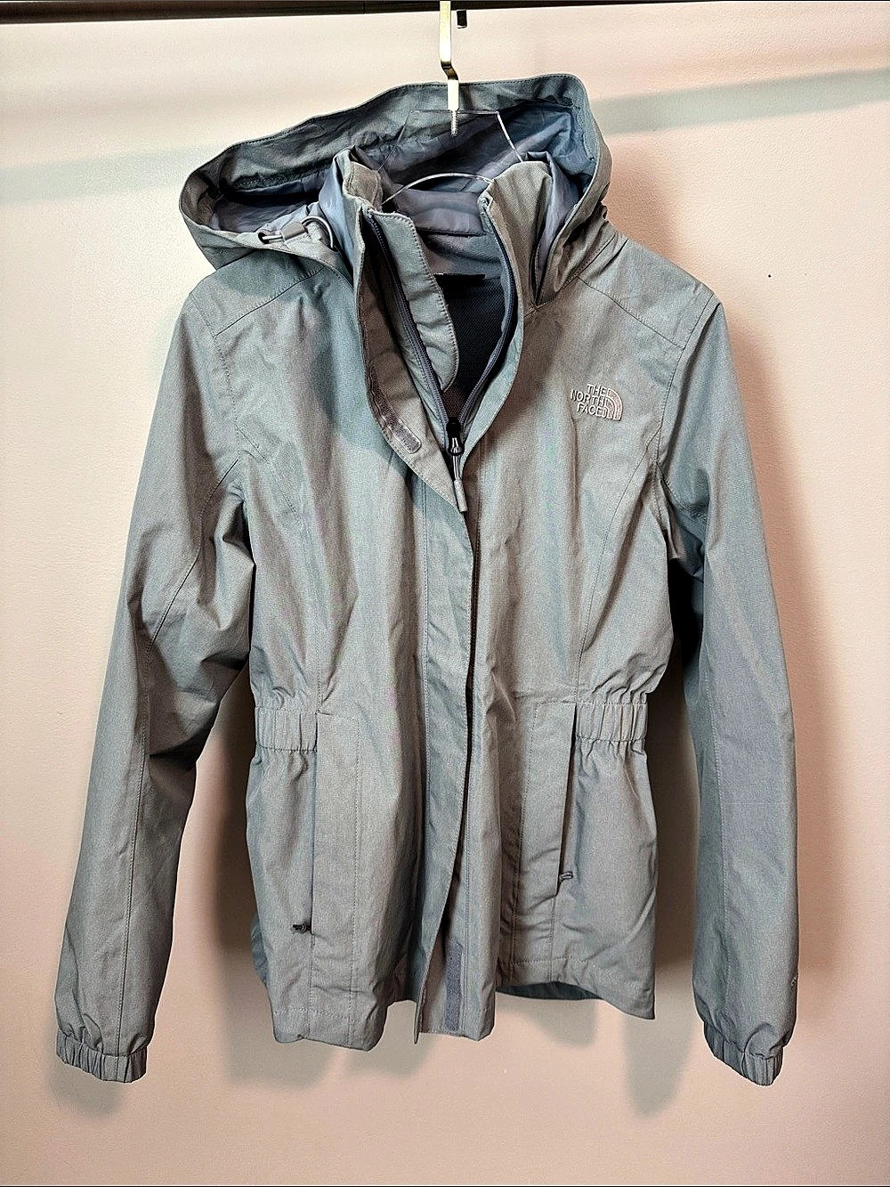 The North Face Women's Hooded Utility Jacket in Gray